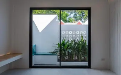 Window to the courtyard at Sarayah Phuket Villa