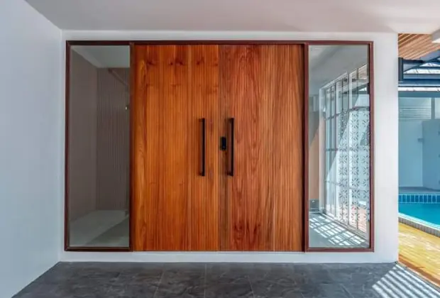 Access to the villa door from the garage at Sarayah Phuket Villa