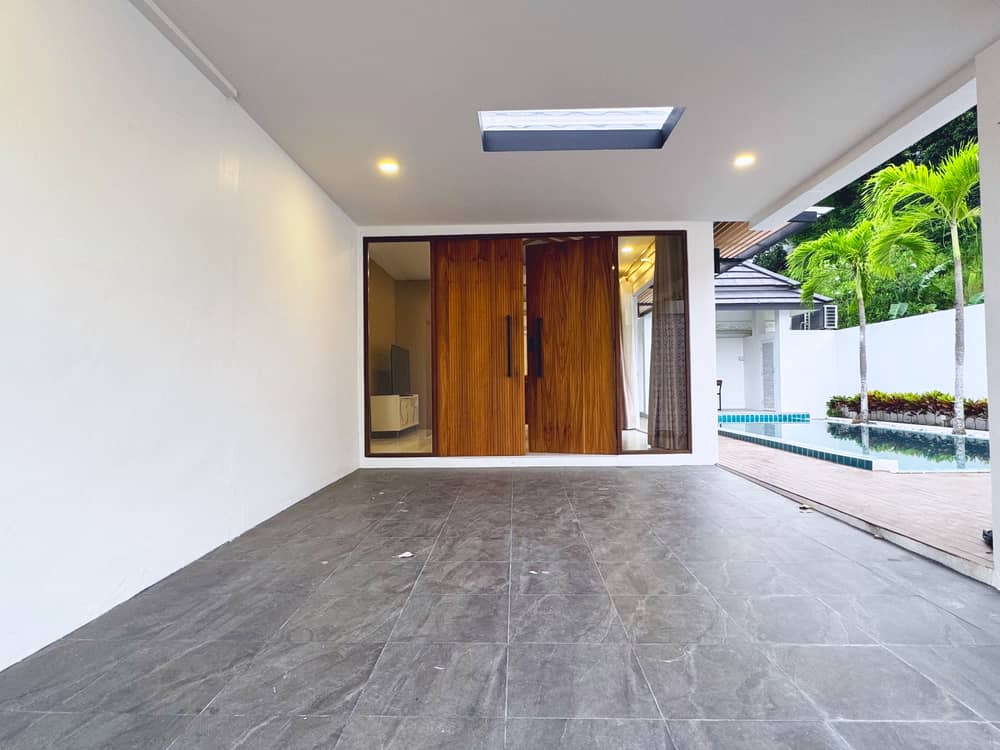 Access to the villa door from the garage at Sarayah Phuket Villa